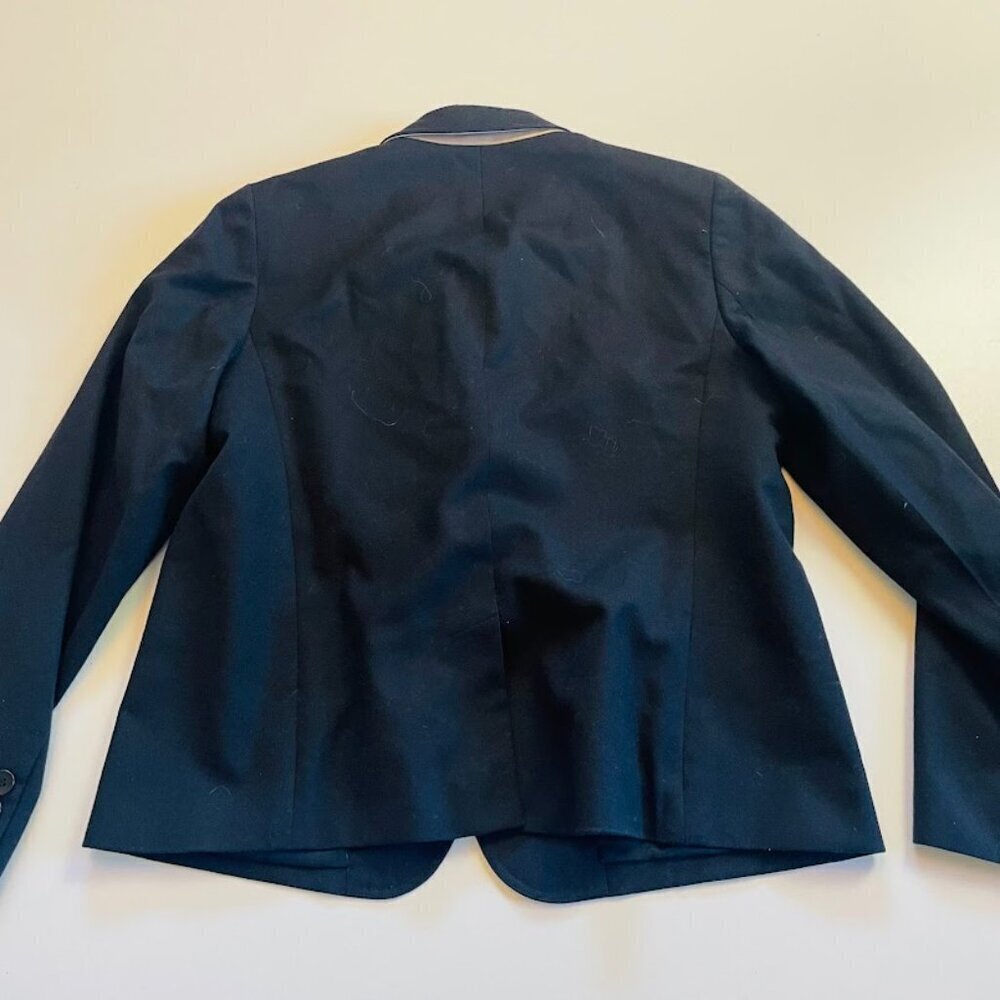 Talbots Wool Jacket Blazer Black Two Button Pocke… - image 5